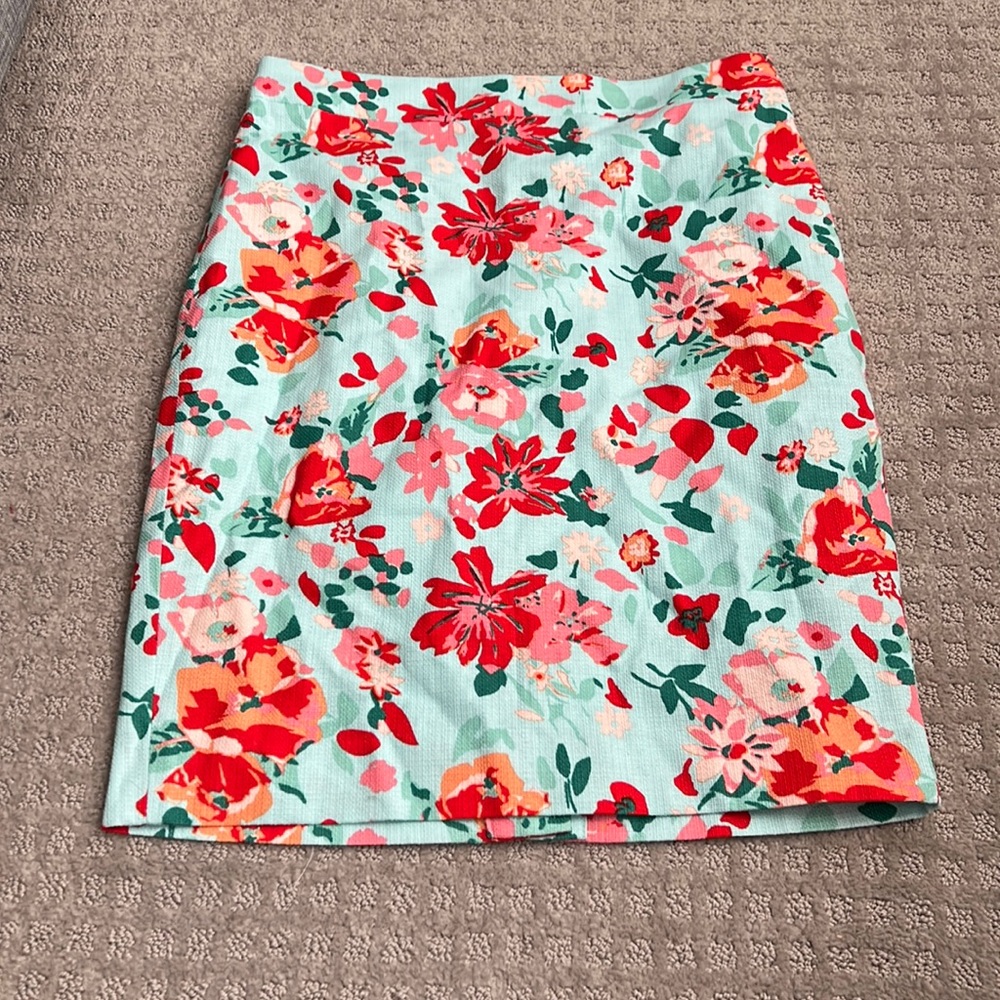 NWT J Crew Floral Pencil Skirt
